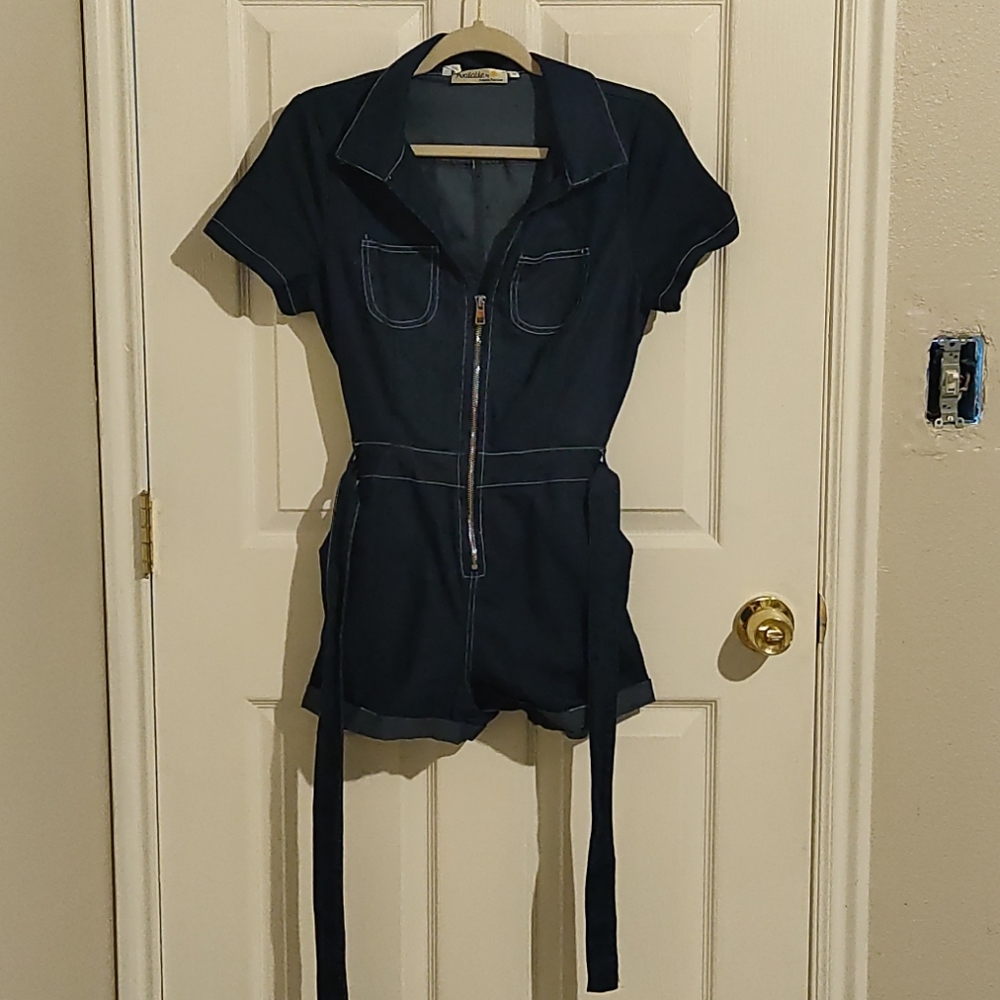 Denim romper - Picture 3 of 4